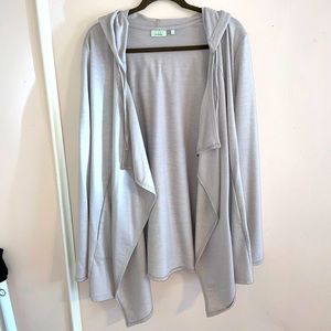 Logo by Lori Goldstein Hooded Cardigan XL